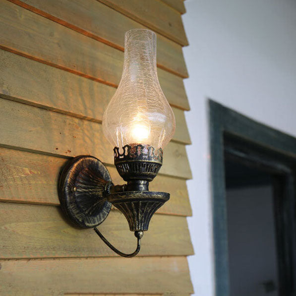 Retro Kerosene Antique Wall Sconce Lamp - Vintage Lighting Fixture for Home Decor