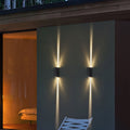 Modern Aluminum Double-Headed LED Wall Sconce for Outdoor Patio Lighting