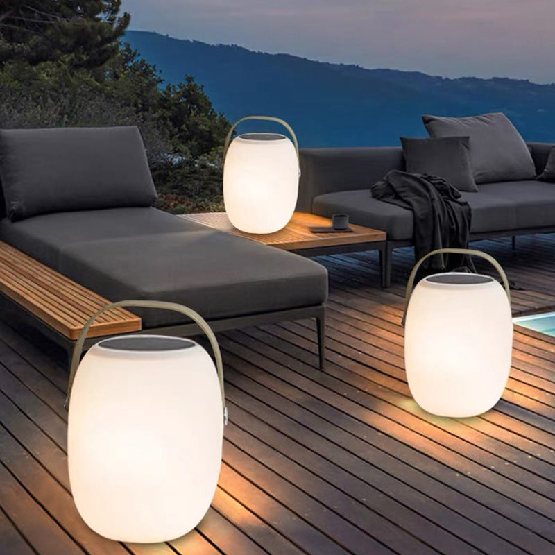 Solar PE Portable Basket LED Outdoor Waterproof Decorative Light - Solar Garden Light, Outdoor Hanging Lantern, Waterproof Solar Lights, Solar Decorative Light for Patios, LED Outdoor Lighting, Eco-Friendly Solar LED Basket Light, Garden Decor, Solar Fair