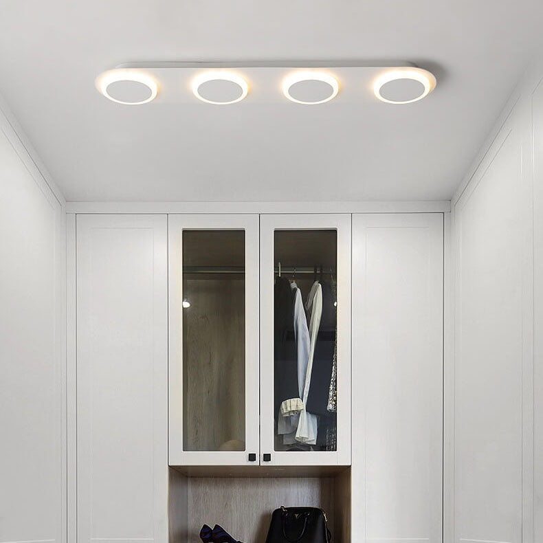 Minimalist Long Bar LED Flush Mount Ceiling Light - 3/4/5 Light Fixture, Modern Lighting for Home, Energy Efficient, Contemporary Design