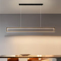 Modern Minimalist Long LED Chandelier – Sleek Lighting Fixture for Dining Room & Living Space