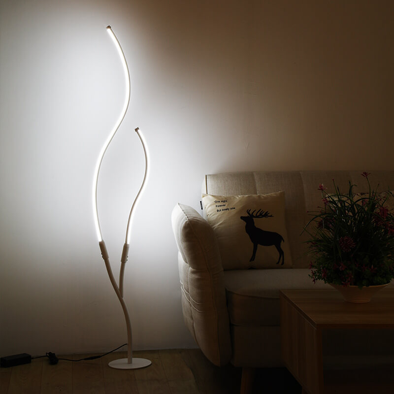 Modern Minimalist Curved Line LED Floor Lamp - Stylish & Energy-Efficient Lighting
