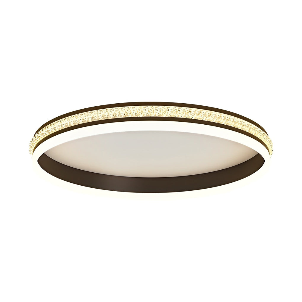 Modern Round Square Stepless Dimming Ceiling Light Fixture with Remote