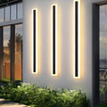 Minimalistic Elongated LED Acrylic Wall Light - Waterproof Outdoor Fixture