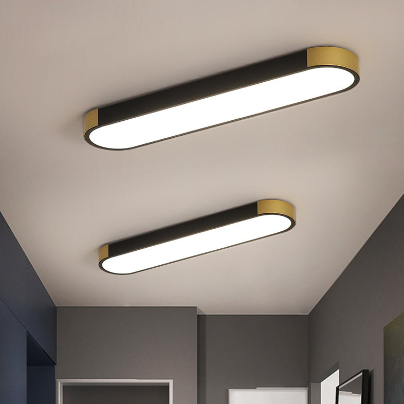 Modern Minimalist Rectangular LED Flush Mount Ceiling Light - Sleek Design, Energy Efficient, Home Decor Lighting