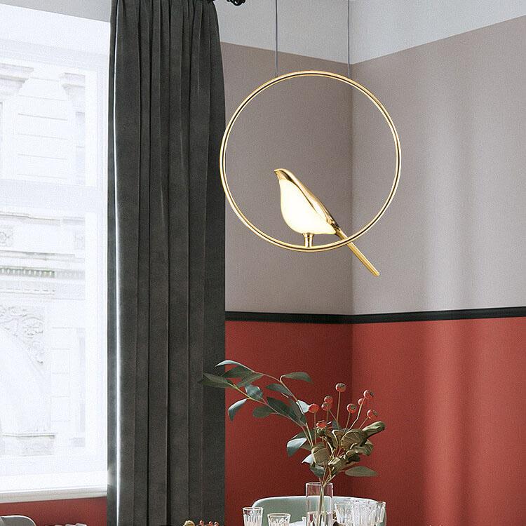 Nordic Acrylic LED Bird Chandelier - 1/3/6 Light Pendant Fixture