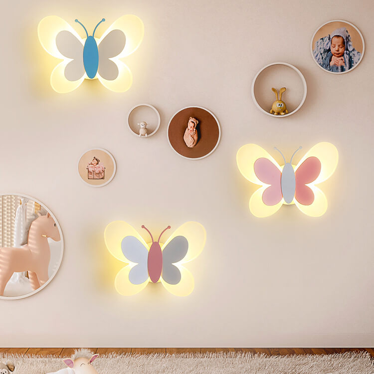 Creative Butterfly Acrylic LED Wall Sconce Lamp - Modern Decorative Lighting
