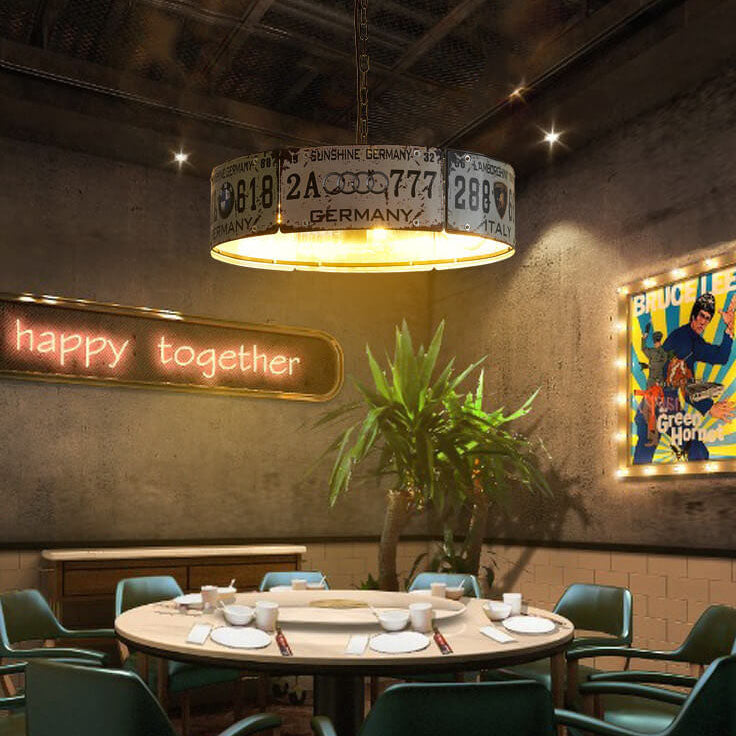 Contemporary Industrial Metal Chandelier - 3/5 Light Square Rectangular Design for Living Room