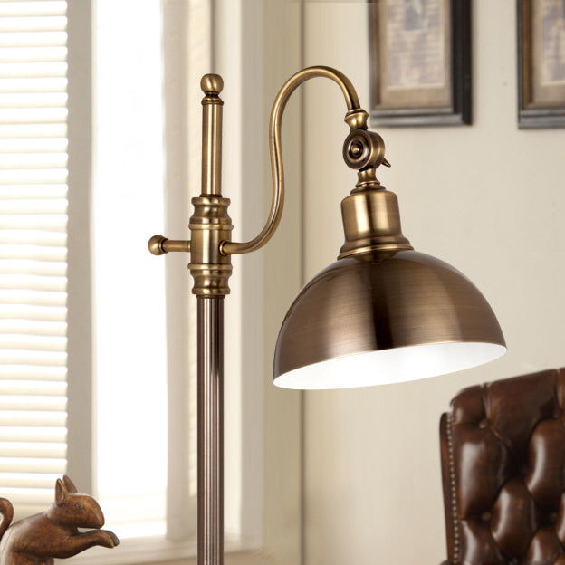 Industrial Retro Gold Iron Long Arm LED Table Lamp