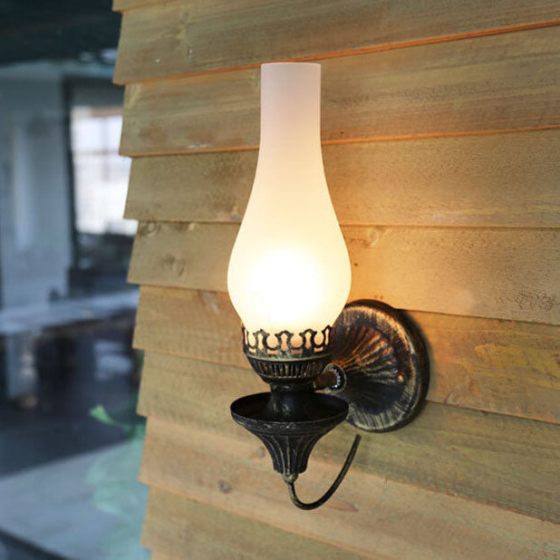 Retro Kerosene Antique Wall Sconce Lamp - Vintage Lighting Fixture for Home Decor