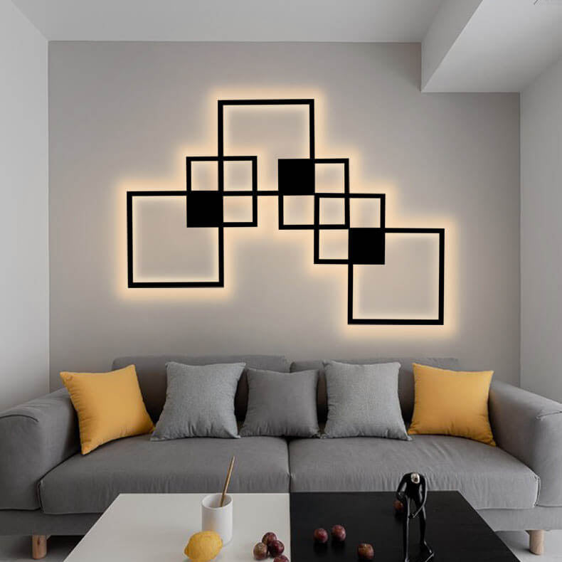 Minimalist Square LED Iron Wall Sconce Lamp