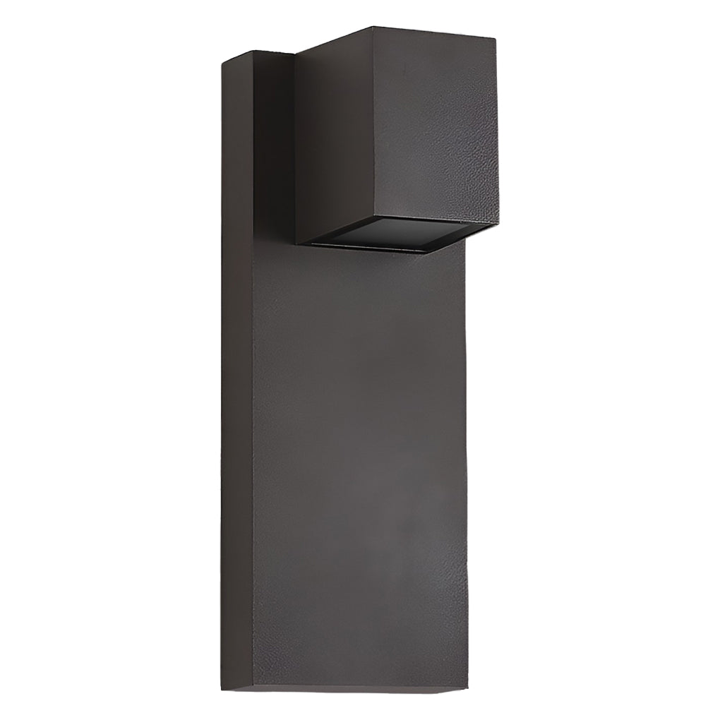 Square Waterproof LED Up and Down Wall Sconce - Modern Outdoor Lighting