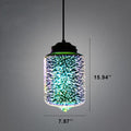 Modern 3D Stained Glass Fireworks Pendant Light - 1-Light Fixture Decor