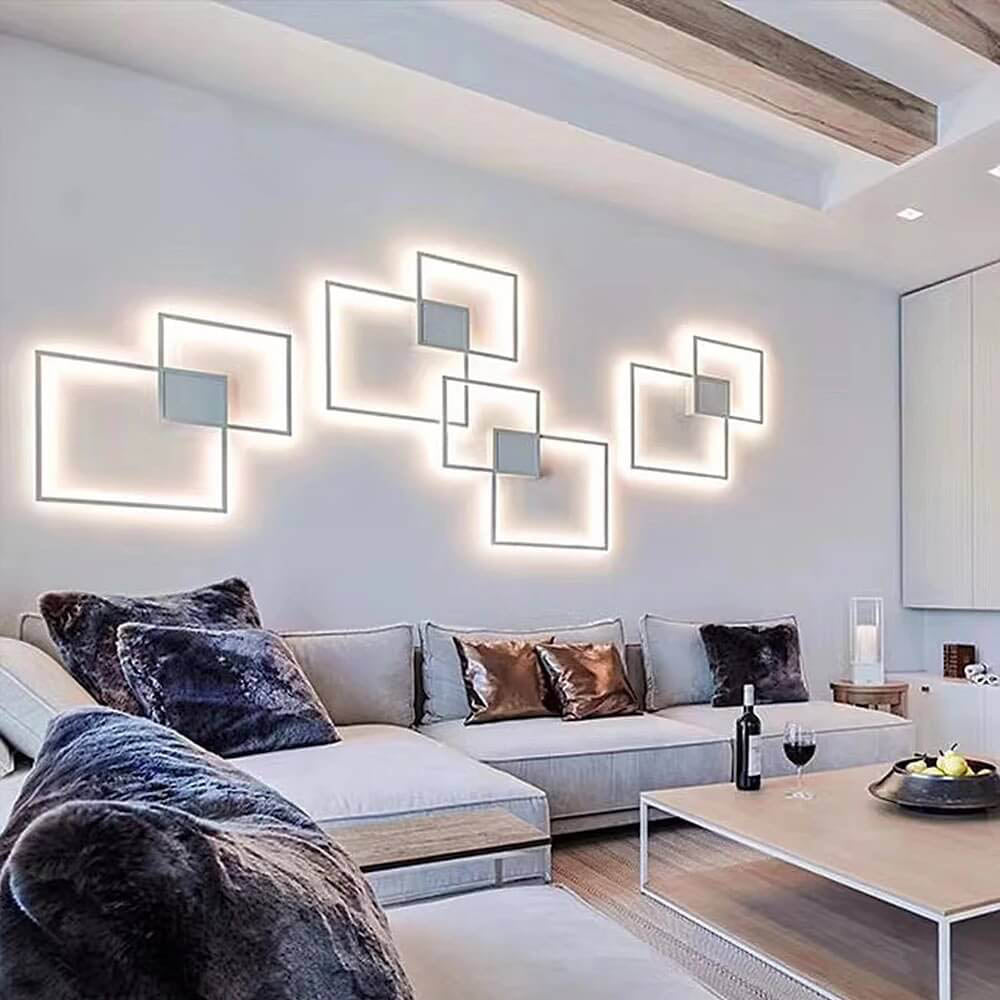 Minimalist Square LED Iron Wall Sconce Lamp