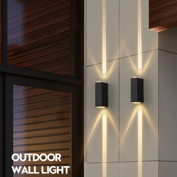 Modern Minimalist Aluminum LED Outdoor Wall Sconce for Patio Lighting