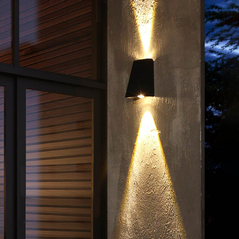 Solar Outdoor Waterproof LED Wall Sconce - Up & Down Lights