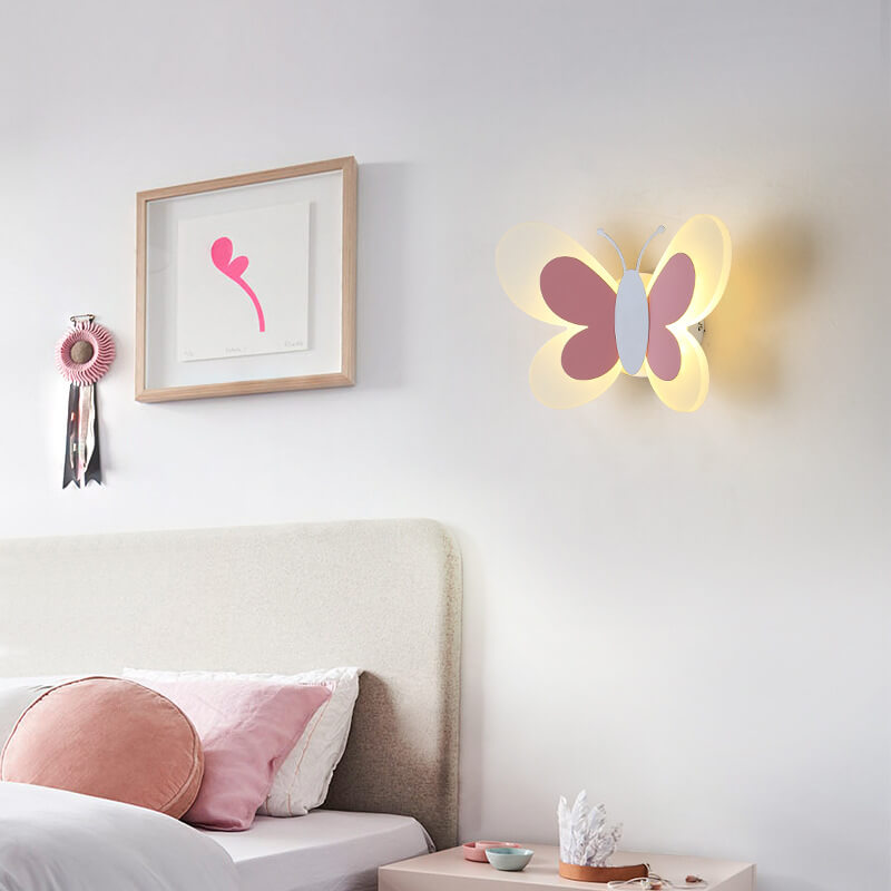 Creative Butterfly Acrylic LED Wall Sconce Lamp - Modern Decorative Lighting