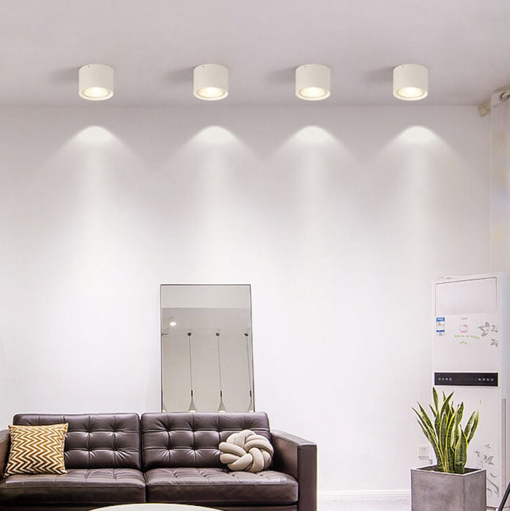 Nordic Cylinder LED Flush Mount Ceiling Light - Modern Minimalist Design, Bright White Illumination, Energy Efficient Fixtures for Home Decor