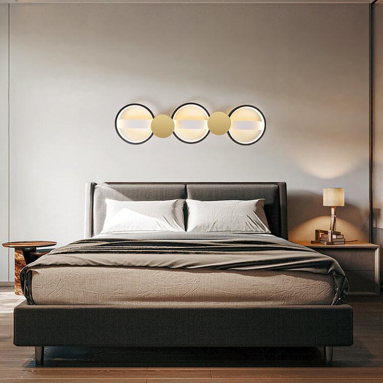 Modern Circle LED Flush Mount Track Light - 3/4/5 Light Fixture for Home, Office, and Retail Lighting