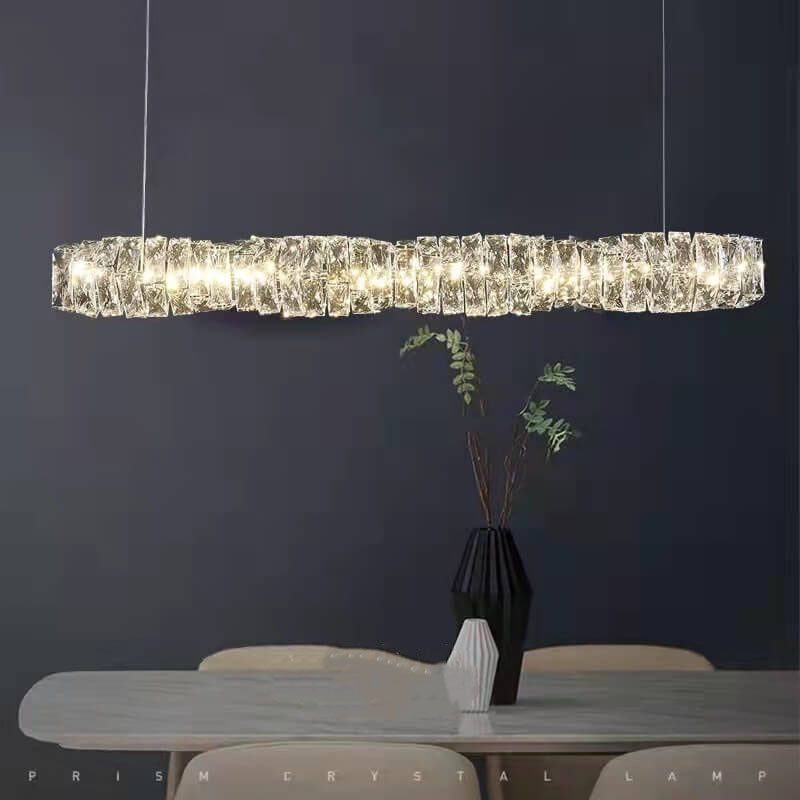 Modern Minimalist Linear Crystal LED Chandelier | Sleek Lighting Fixture for Home or Office

Illuminate your space with this stylish and contemporary chandelier, featuring a minimalist design and energy-efficient LED crystal lighting. Perfect for dining r