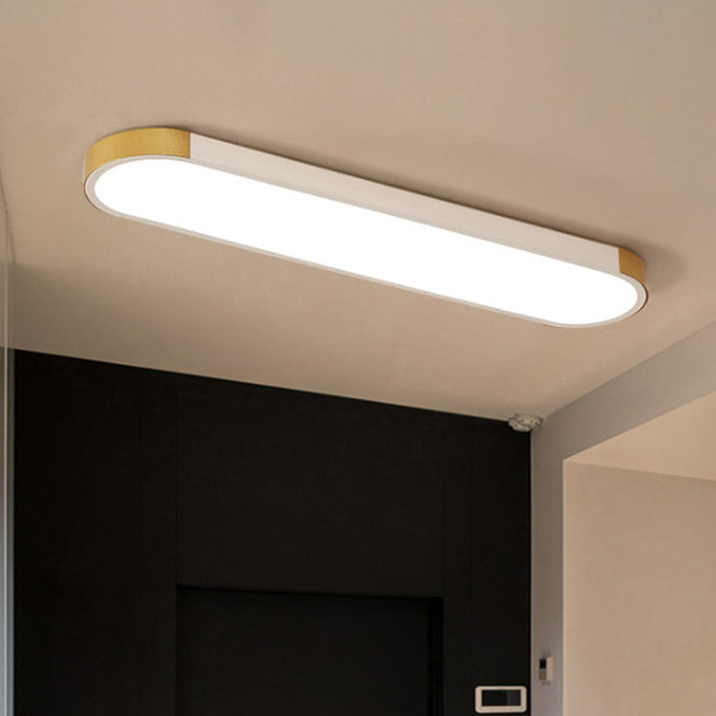 Modern Minimalist Rectangular LED Flush Mount Ceiling Light