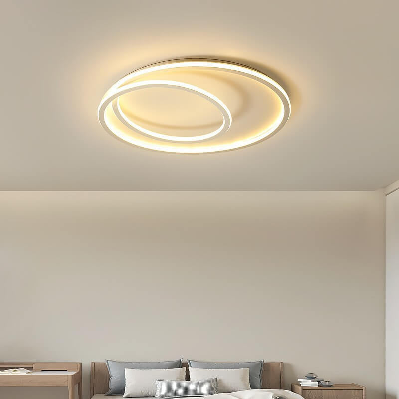 Nordic Minimalist Double Circle LED Ceiling Light
