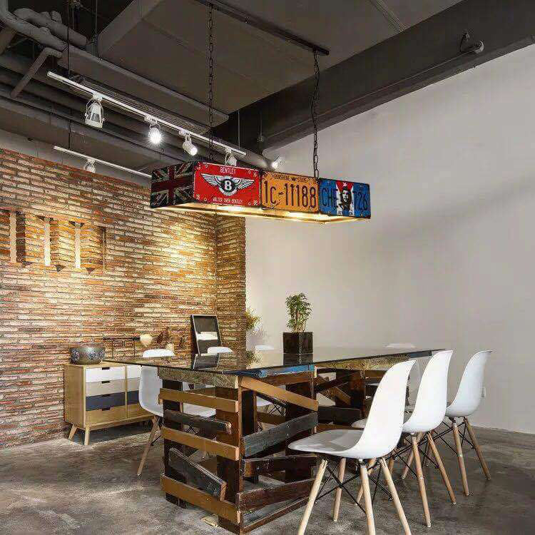 Contemporary Industrial Metal Chandelier - 3/5 Light Square Rectangular Design for Living Room