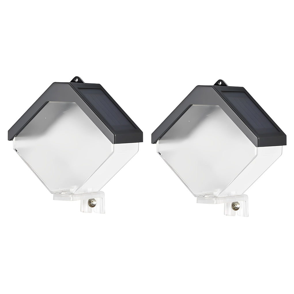 2Pcs Waterproof Solar LED Wall Washer Light - Multi-Color Outdoor Lighting