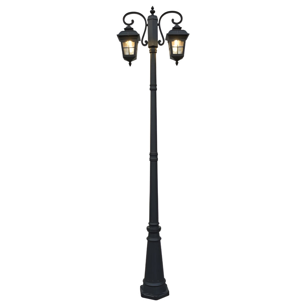 European-Style Black Waterproof Outdoor Light Post Lamp