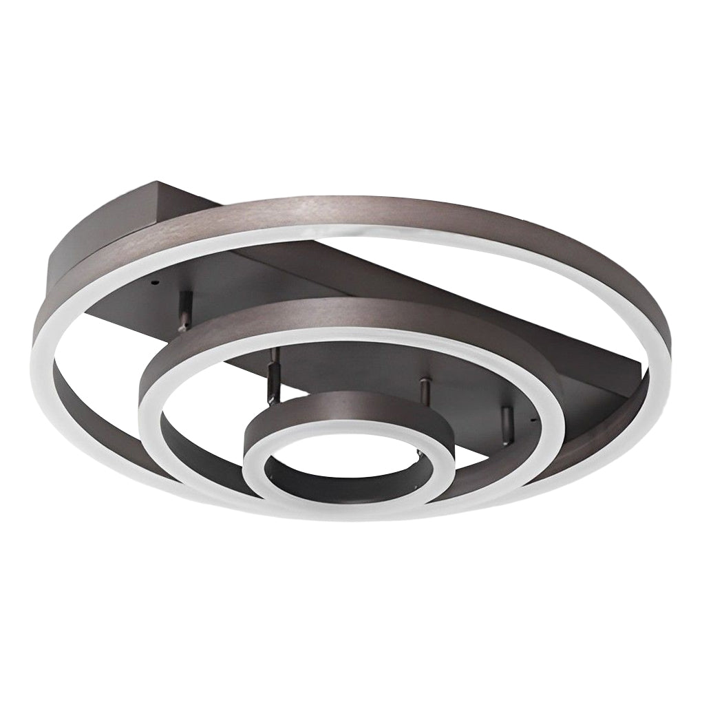 Adjustable Multiple Circular LED Modern Flush Mount Ceiling Light