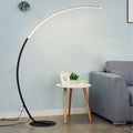Minimalist Curved Line LED Aluminum Floor Lamp