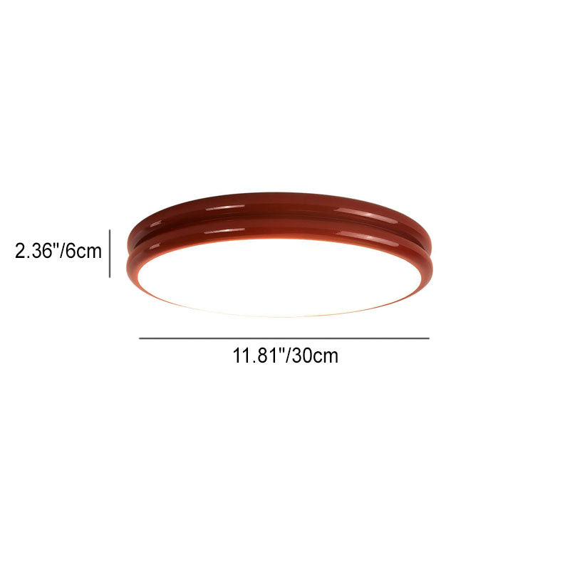 Modern Eye Care Children's Wrought Iron Round LED Flush Mount Light