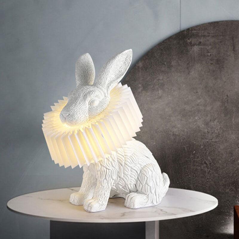 Modern Resin Rabbit LED Table Lamp - Creative Night Light for Home Decor