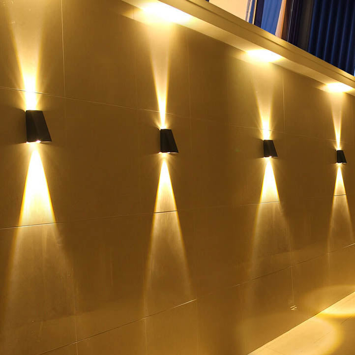 Solar Outdoor Waterproof LED Wall Sconce - Up & Down Lights