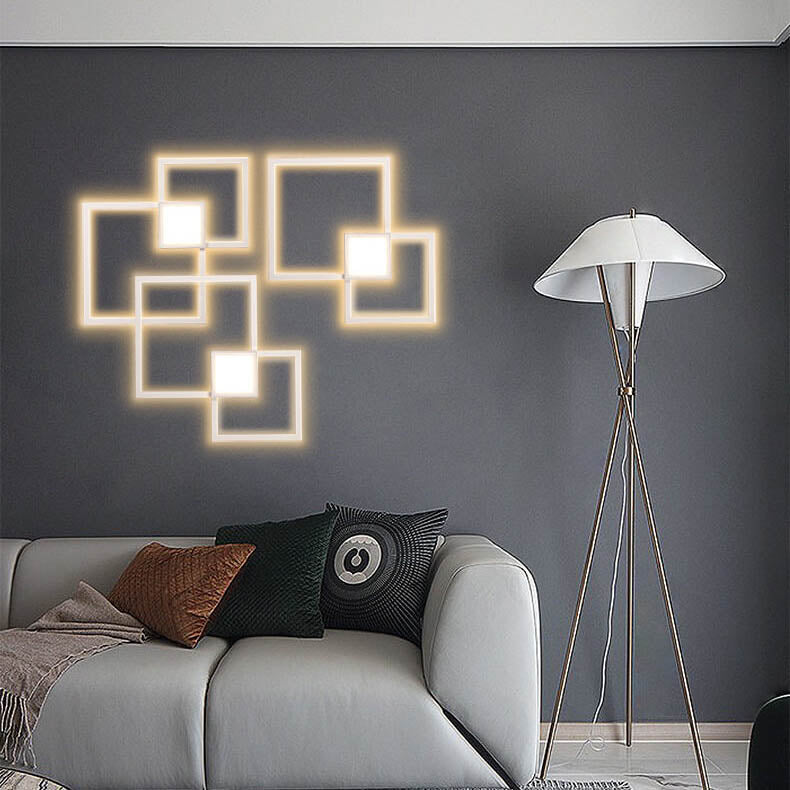Minimalist Square LED Iron Wall Sconce Lamp