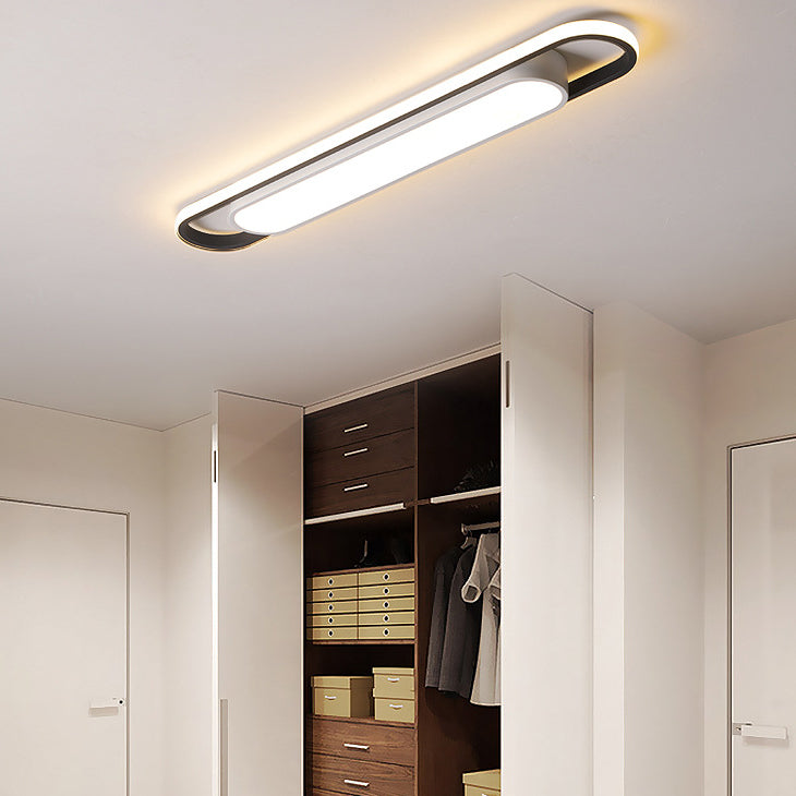 Nordic Minimalist Long Bar LED Flush Mount Ceiling Light
