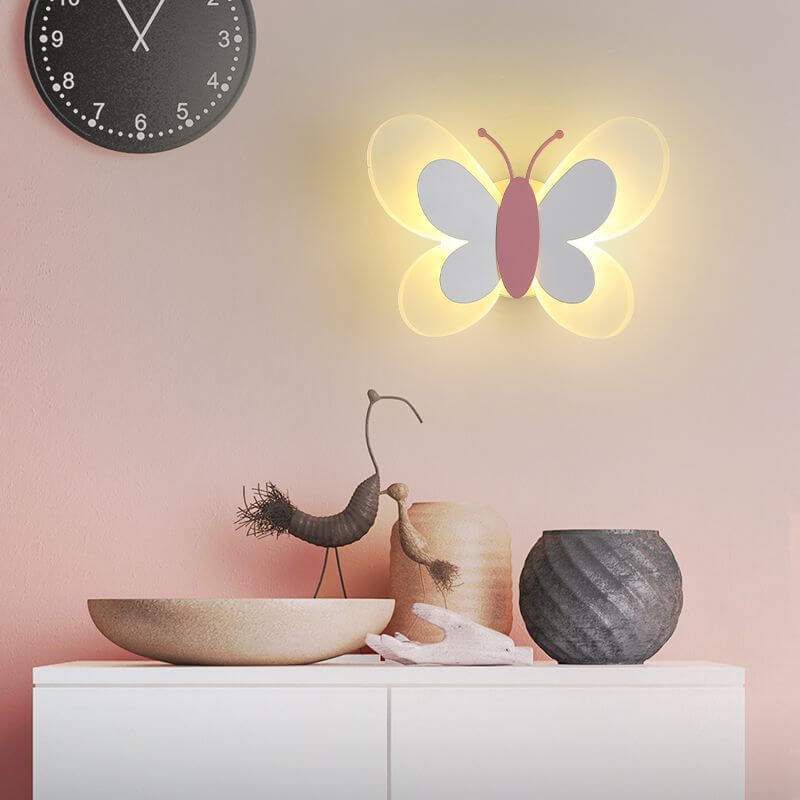 Creative Butterfly Acrylic LED Wall Sconce Lamp - Modern Decorative Lighting