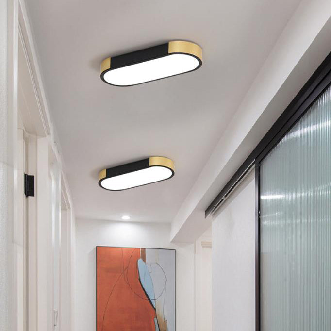 Modern Minimalist Rectangular LED Flush Mount Ceiling Light