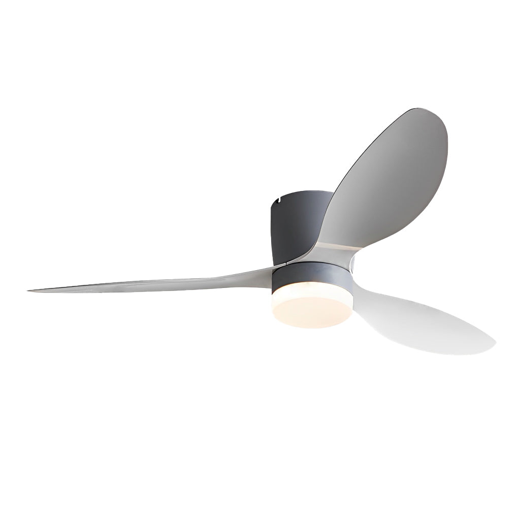 52 Inch LED Dimmable Modern Ceiling Fan with Remote - Silent 3 Blade Design