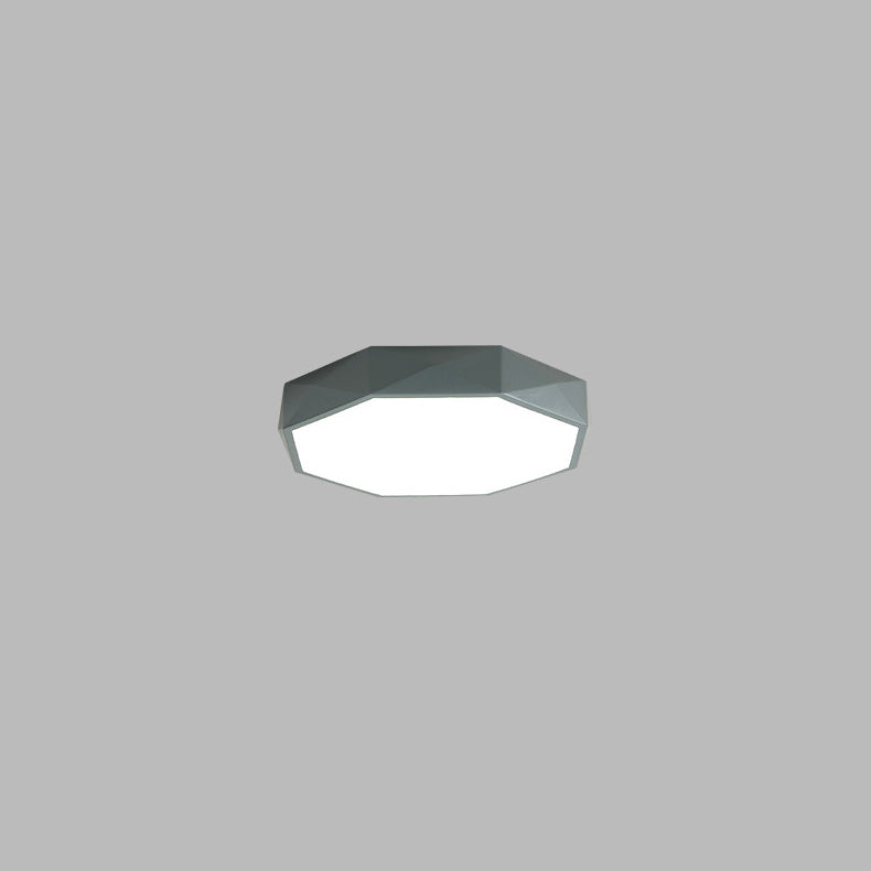 Contemporary Nordic Macaron Diamond Acrylic LED Ceiling Light for Living Room