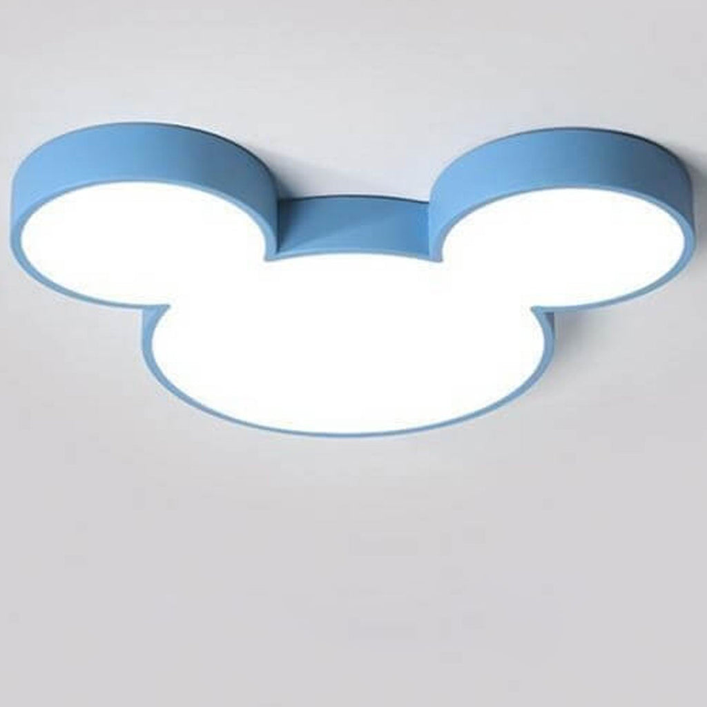 Contemporary Creative Mouse Cartoon Slim LED Flush Mount Ceiling Light for Living Room Bedroom Modern Kids Lighting Funny Cartoon Design Adjustable Brightness Energy Efficient Ceiling Fixture Decorative Nursery Room Light Playful Illumination Stylish Home