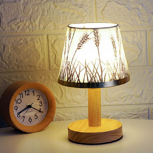 Vintage Linen Drum Shade LED Table Lamp, Modern Home Lighting, Decorative Nightstand Lamp, Contemporary Bedside Light, Energy-Efficient Lighting, Classic Fabric Shade for Living Room, Elegant Office Desk Decor, Stylish Accent Lamp, Warm White LED Light, M