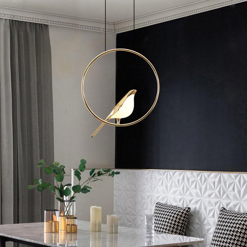 Nordic Acrylic LED Bird Chandelier - 1/3/6 Light Pendant Fixture
