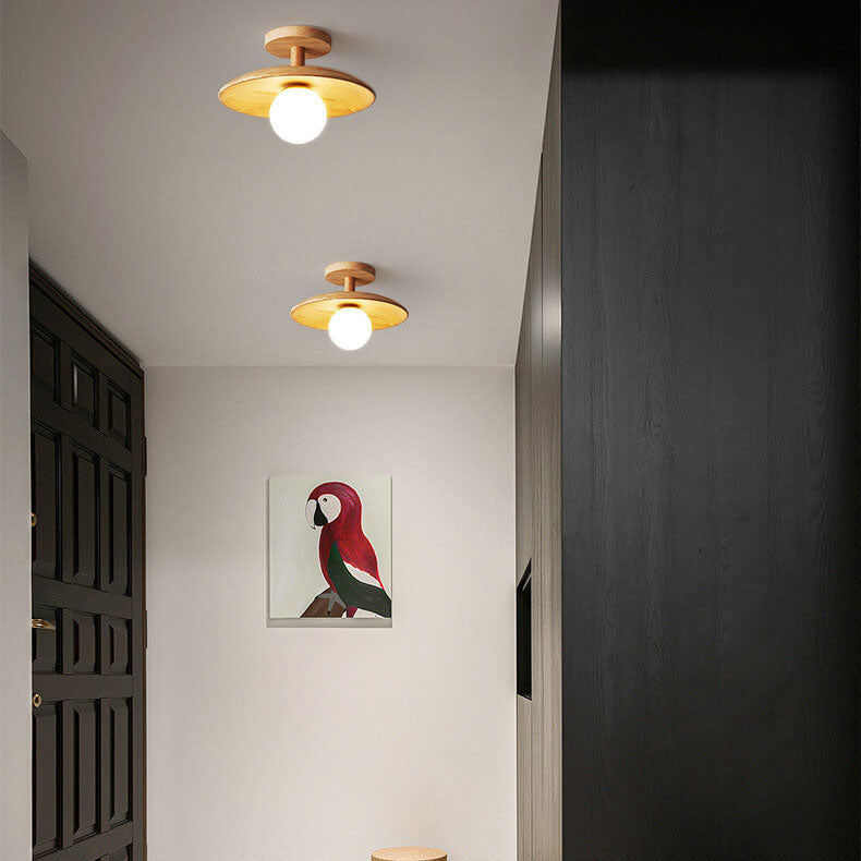 Nordic Wooden Dome 1-Light Semi-Flush Mount Ceiling Light 

Illuminate your space with a sleek Nordic design. This semi-flush mount ceiling light features a stylish wooden dome, ideal for modern, minimalist, or Scandinavian interiors. Perfect for living r