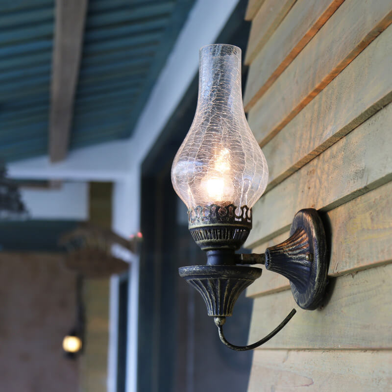Retro Kerosene Antique Wall Sconce Lamp - Vintage Lighting Fixture for Home Decor