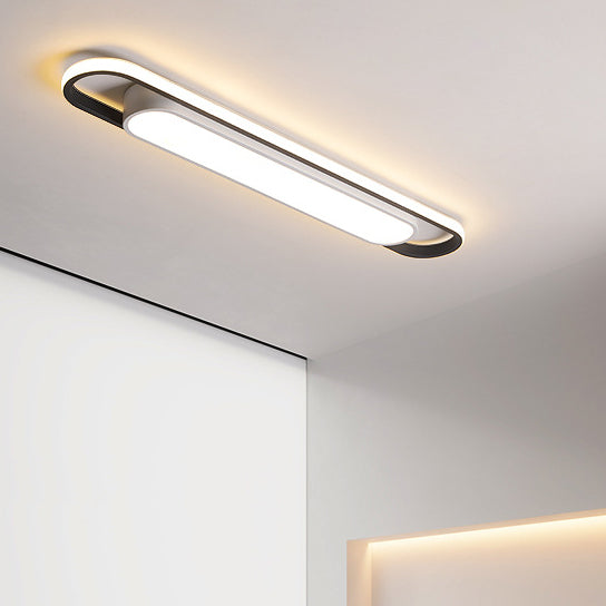 Nordic Minimalist Long Bar LED Flush Mount Ceiling Light