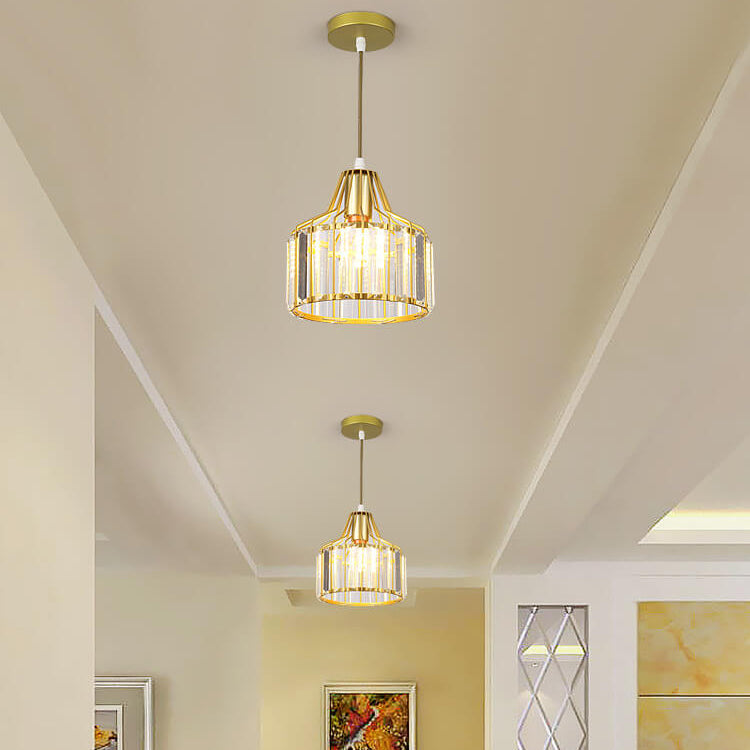 Modern Crystal Dome Semi-Flush Mount Ceiling Light - Elegant Home Lighting Fixture