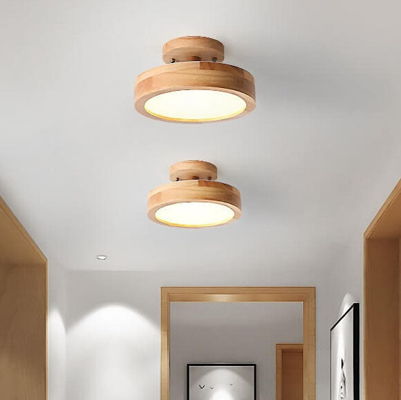Nordic Round LED Semi-Flush Mount Ceiling Light - Modern Design, Energy-Efficient, Stylish Illumination