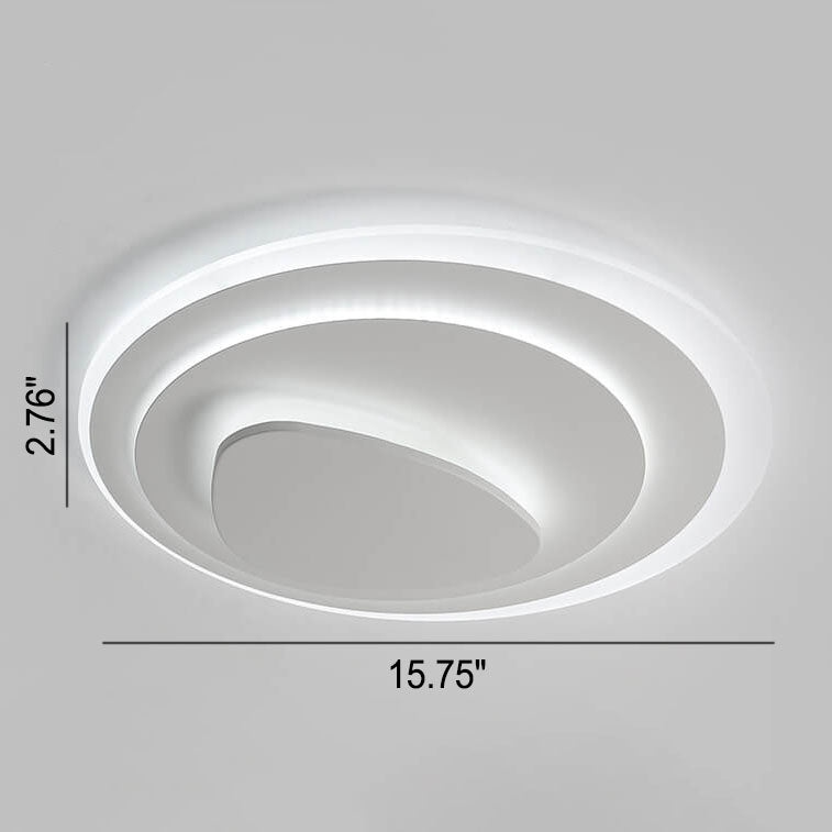 Nordic Geometric Wrought Iron LED Flush Mount Ceiling Light