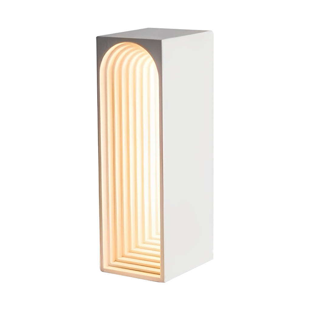 Nordic USB Concrete LED Rectangle Table Lamp - Modern Minimalist Lighting for Home and Office Decor